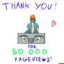 Thank you for 50,000 pageviews! (Animated)