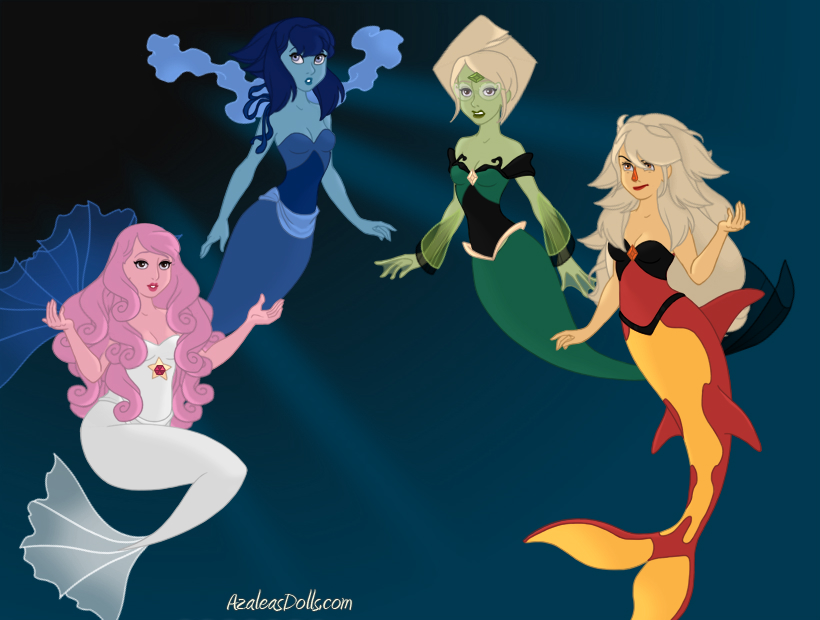 Mermaid-Scene-by-AzaleasDolls crystal gems