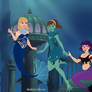 renet,mona lisa and irma TMNT girls mermaids.