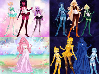 the sailor crystal gems.