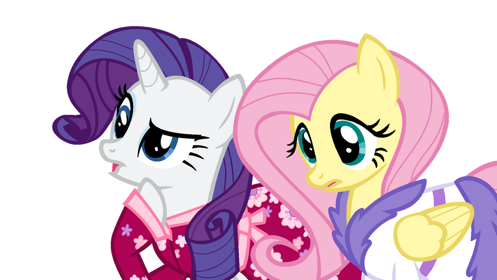 MLP:FiM - Rarity and Fluttershy by pat412 on DeviantArt