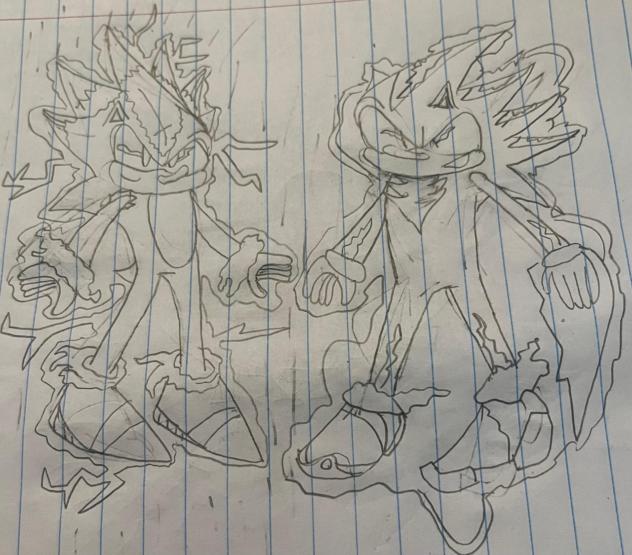 Omni Sonic and Pure Chaos Shadow redraw. by BoxBerum on DeviantArt