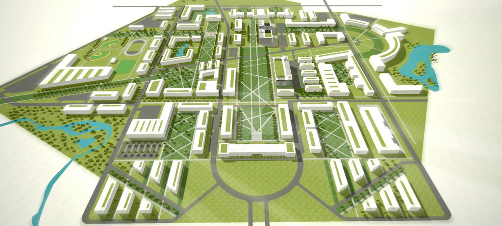 University Campus: Master Plan 2.4 RENDERING by RMoy-Art on DeviantArt