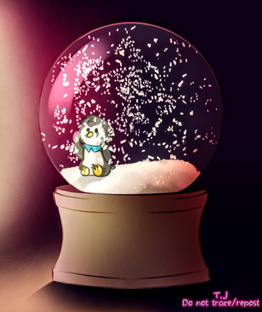 Snowglobe penguin
