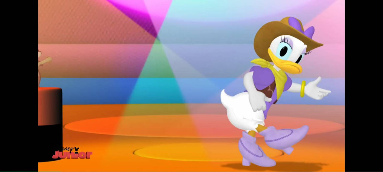 Cowgirl Daisy Duck dancing by KitKatDroi on DeviantArt