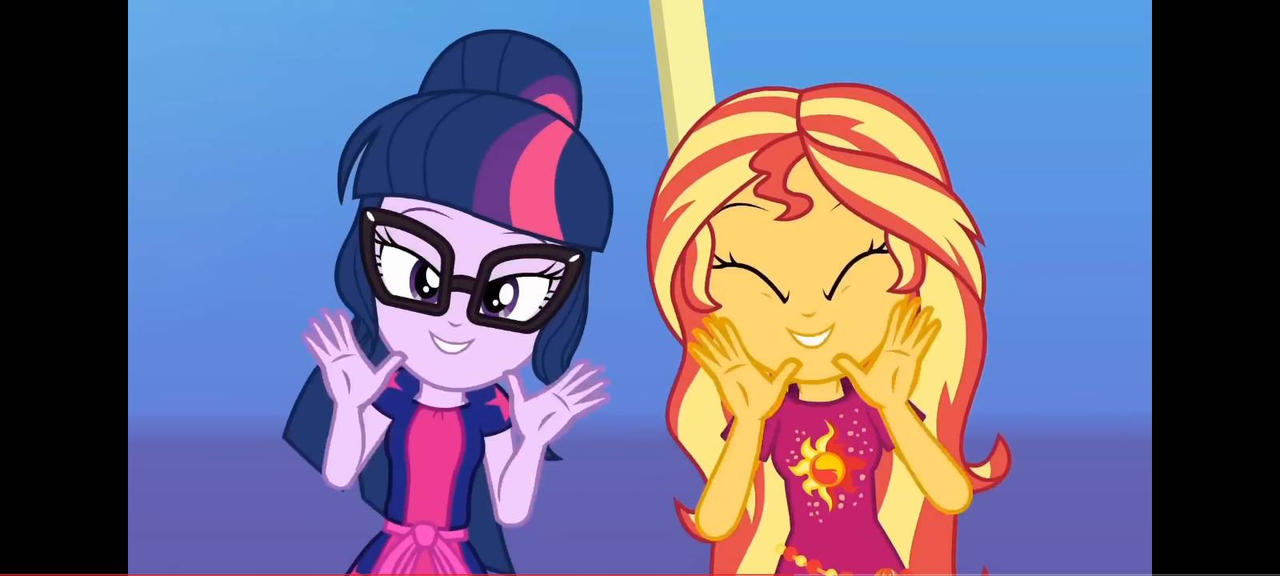 Sci-Twi and Sunset Shimmer 4 by KitKatDroi on DeviantArt