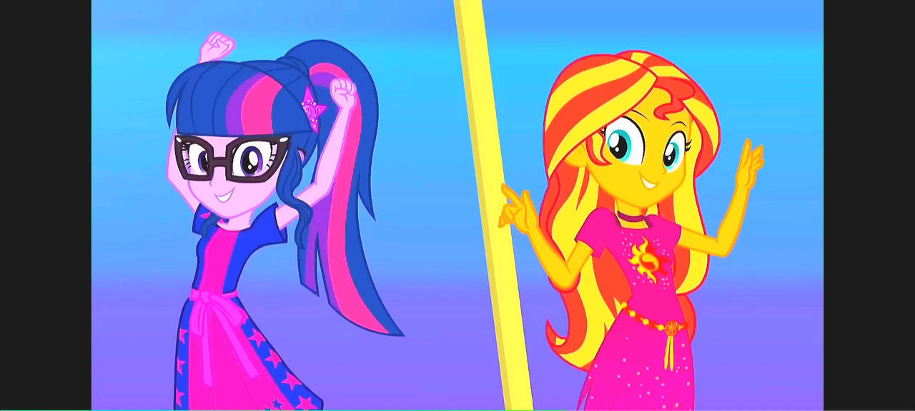 Sci-Twi and Sunset Shimmer #04 by KitKatDroi on DeviantArt