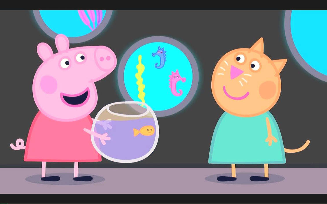 Peppa Pig and Candy Cat #02 by KitKatDroi on DeviantArt