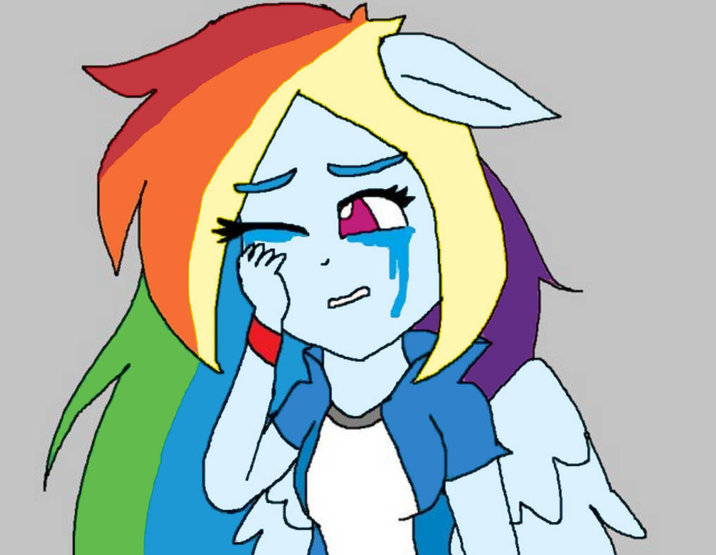 Rainbow Dash Crying by SamiHedgehogSeriesYT on DeviantArt