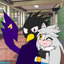 Tokoyami x Silvia (And Dark Shadow)