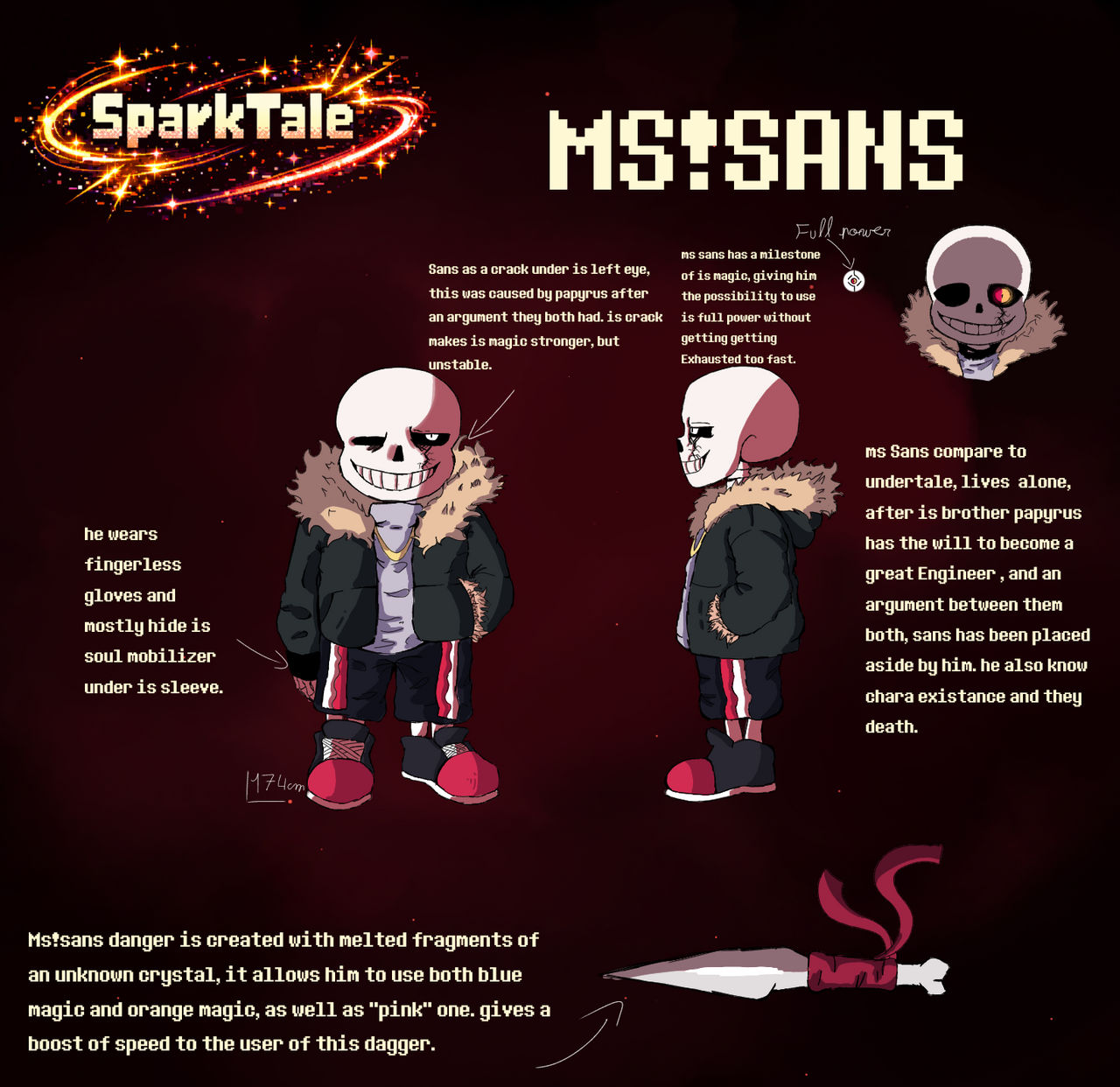 Sans Reference Model Ms!Sans reference sheet (SparkTale/ my au.) by 1Ocara on DeviantArt