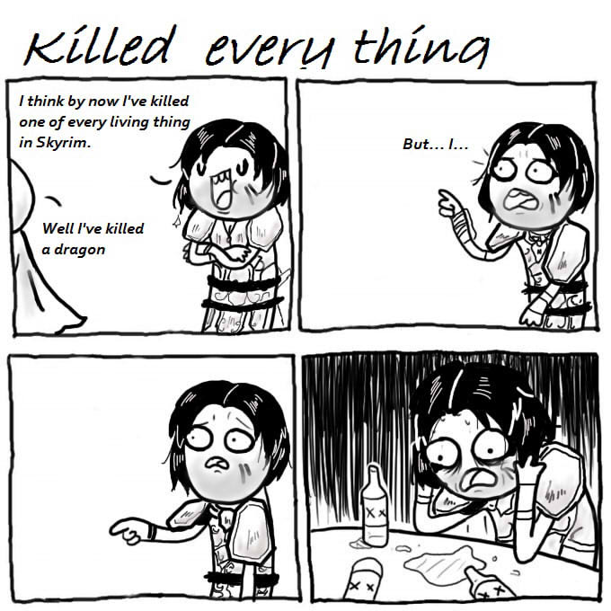 Killed every thing...not - Skyrim