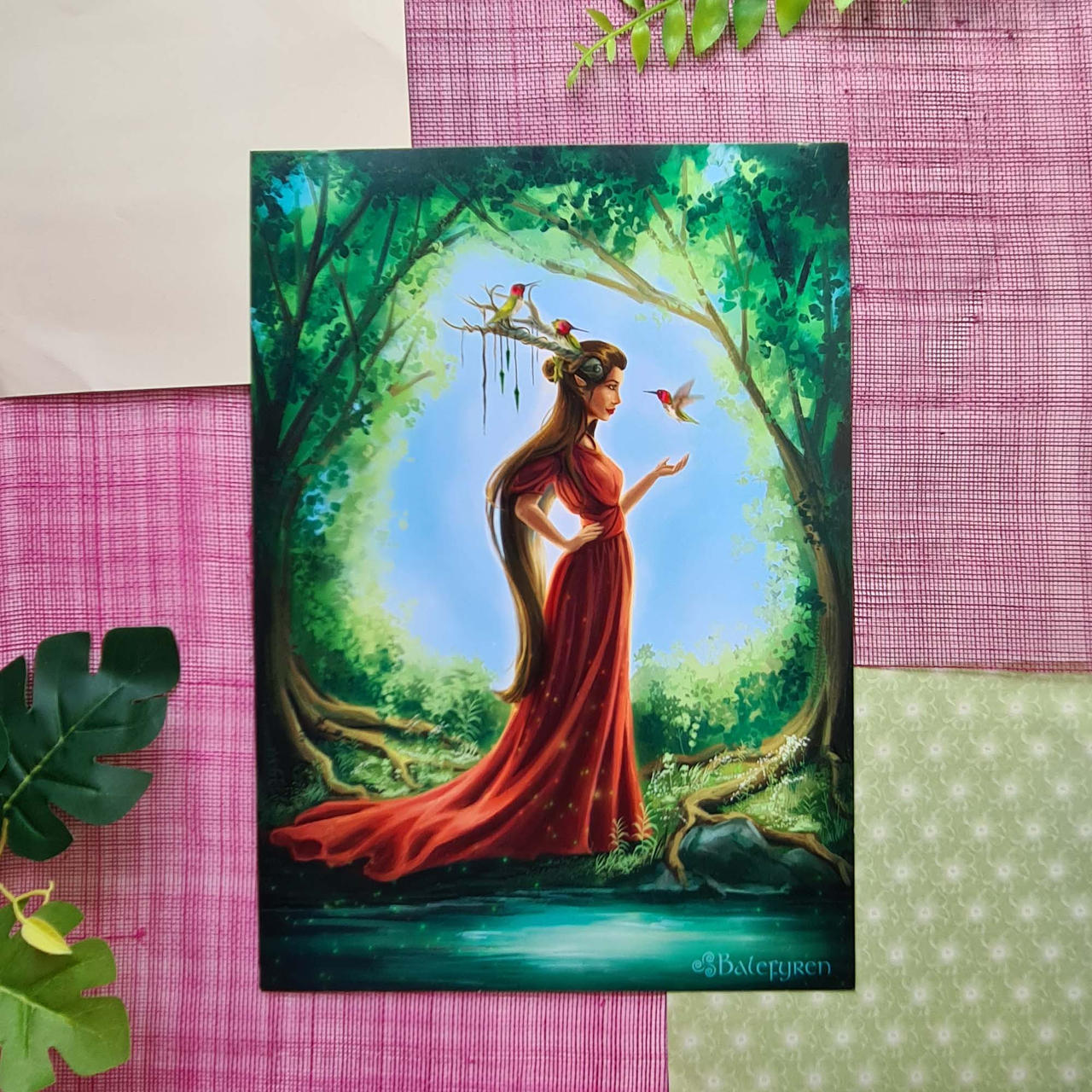 Hummingbird Lady Digital Art Print by balefyren on DeviantArt