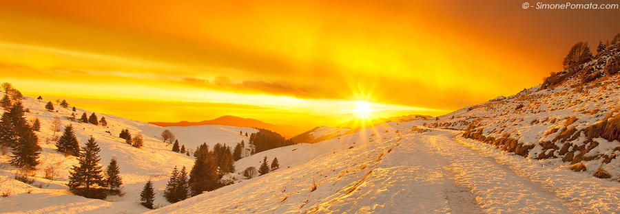 Light Painting on Monte Farno