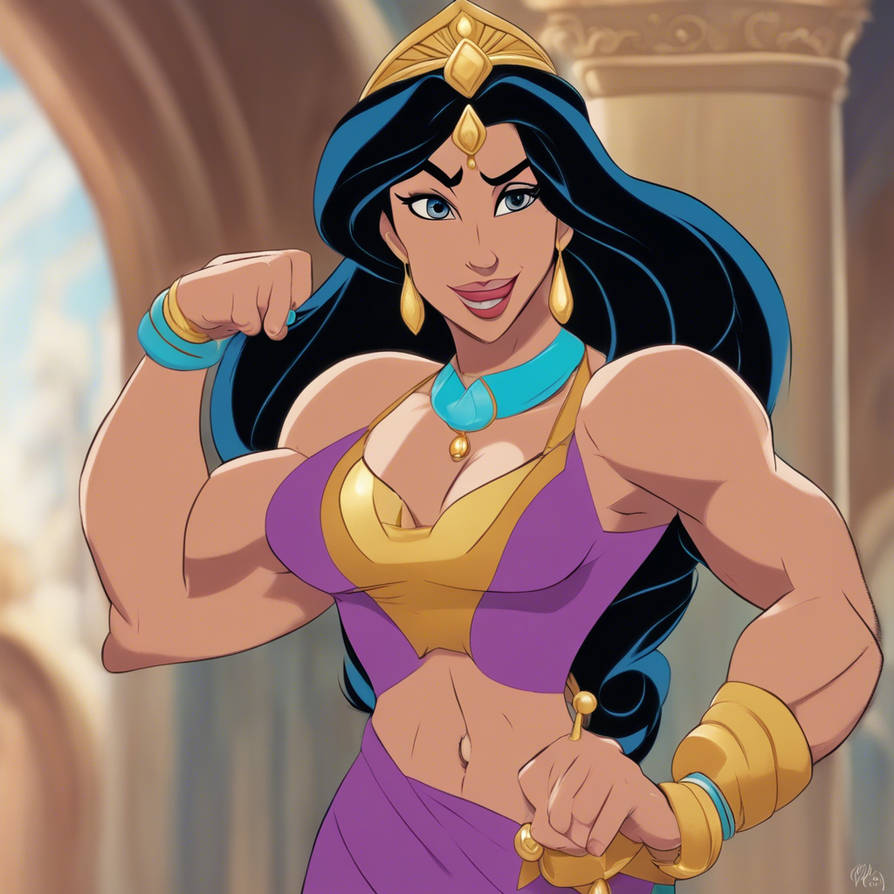 Princess Bodybuilder Princess Jasmine bodybuilder version 2 by Baugphor7 on DeviantArt