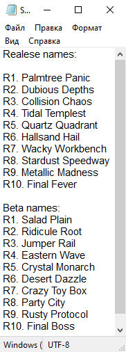 R1 R2 R3 R4 R5 R6 R7 R8 Sonic Cd Name Sonic CD - All Rounds names by HackFUN55 on DeviantArt