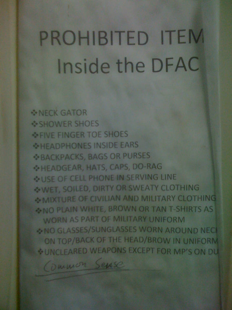 DFAC Rules by gladewalker on DeviantArt