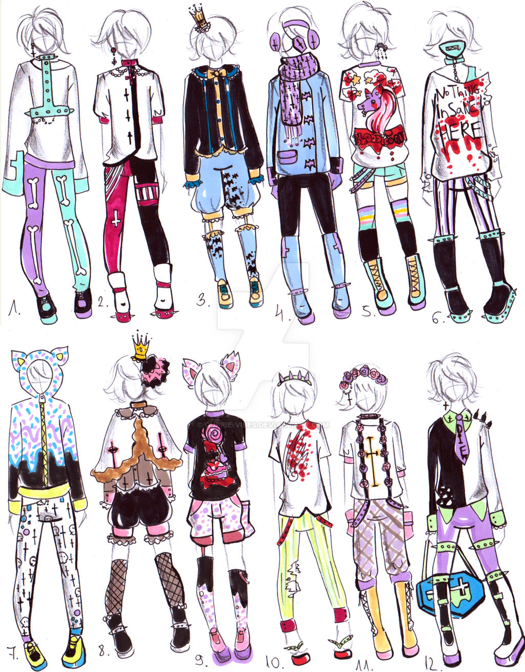 -CLOSED- Pastel goth male clothes