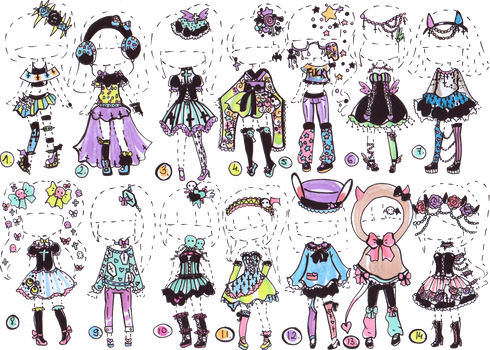 CLOSED-Pastel goth collection