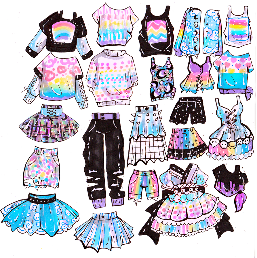Mix and Match outfit set-CLOSED by Guppie-Vibes on DeviantArt