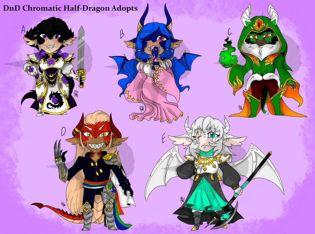 DnD Chromatic Half-Dragon Adopts 1 OPEN