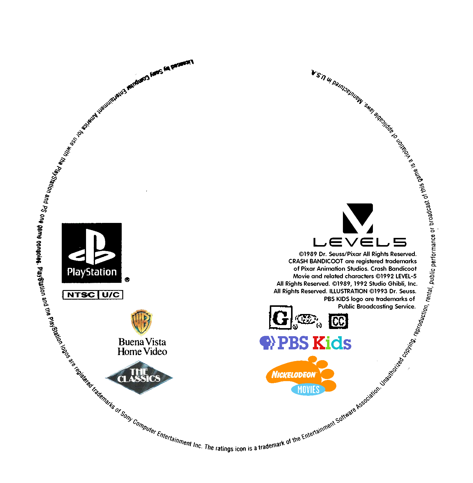 PS1 CD Template on DeviantArt (Version 1) by willienoel on DeviantArt