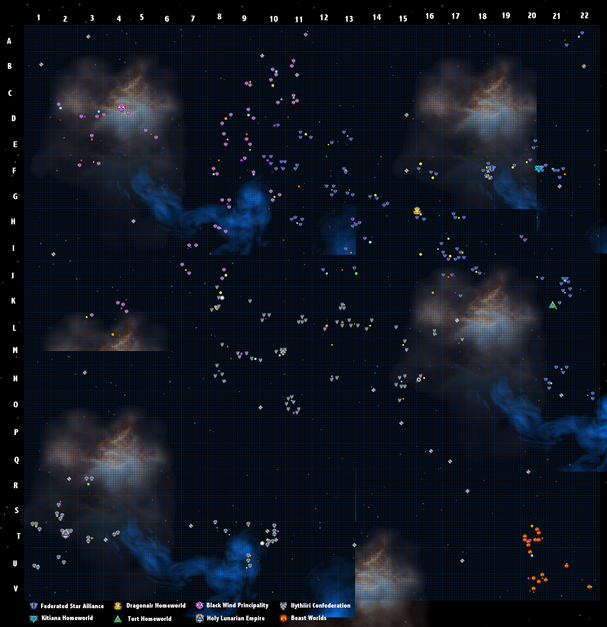 TZARWOC Universe Map