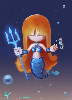 no2. character design_chibi Mermaid