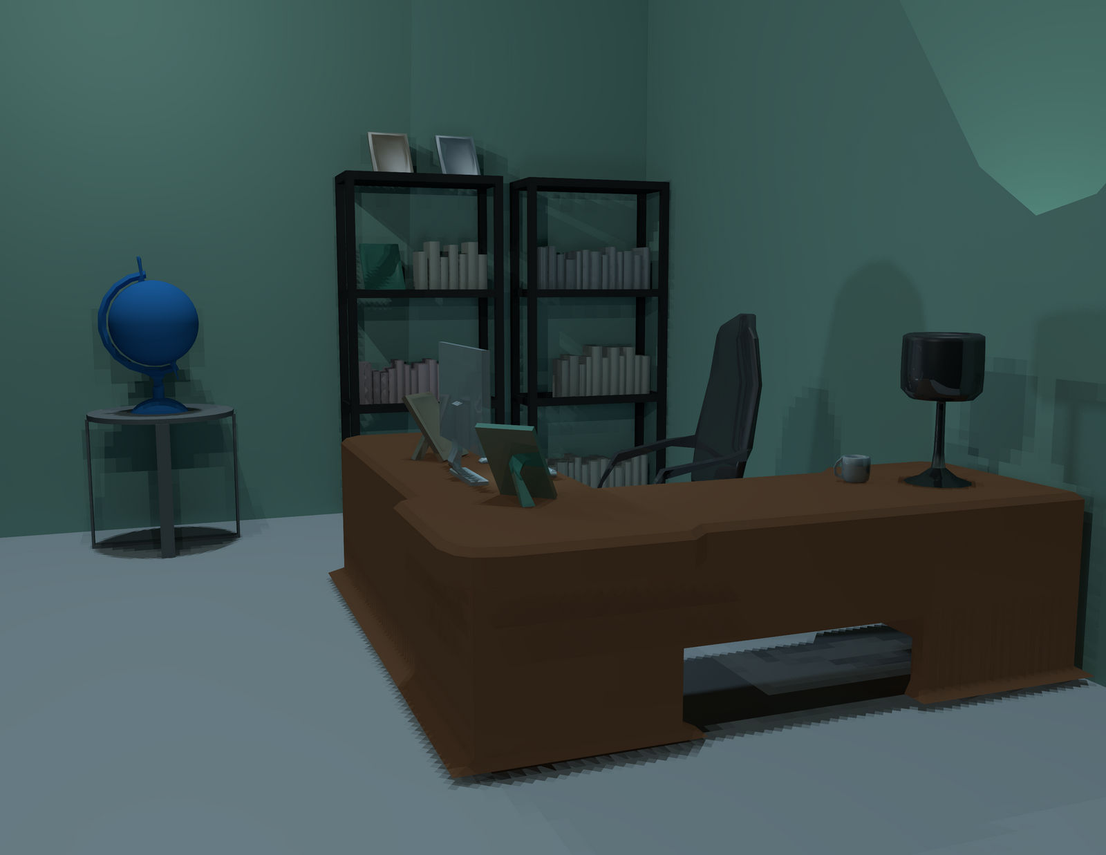 Home Office 3D Scene