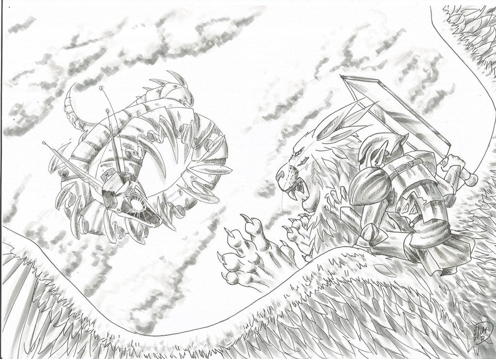 Magic Vs Technology Deviantart Conceptart - Fight Between Magic And Science by deladia on DeviantArt