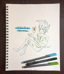 Inktober Day 5 - Astral from Yu-Gi-Oh! Zexal by Serina67