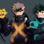 World Heroes' Mission - Bakugou and Deku - Neon