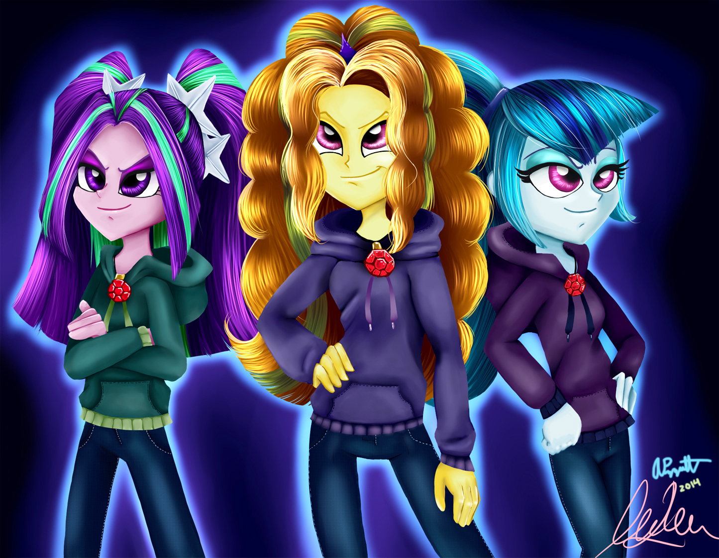 The Dazzlings Rock In Rainbow Rocks