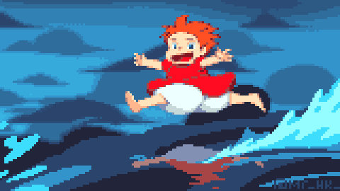 Ponyo by the sea