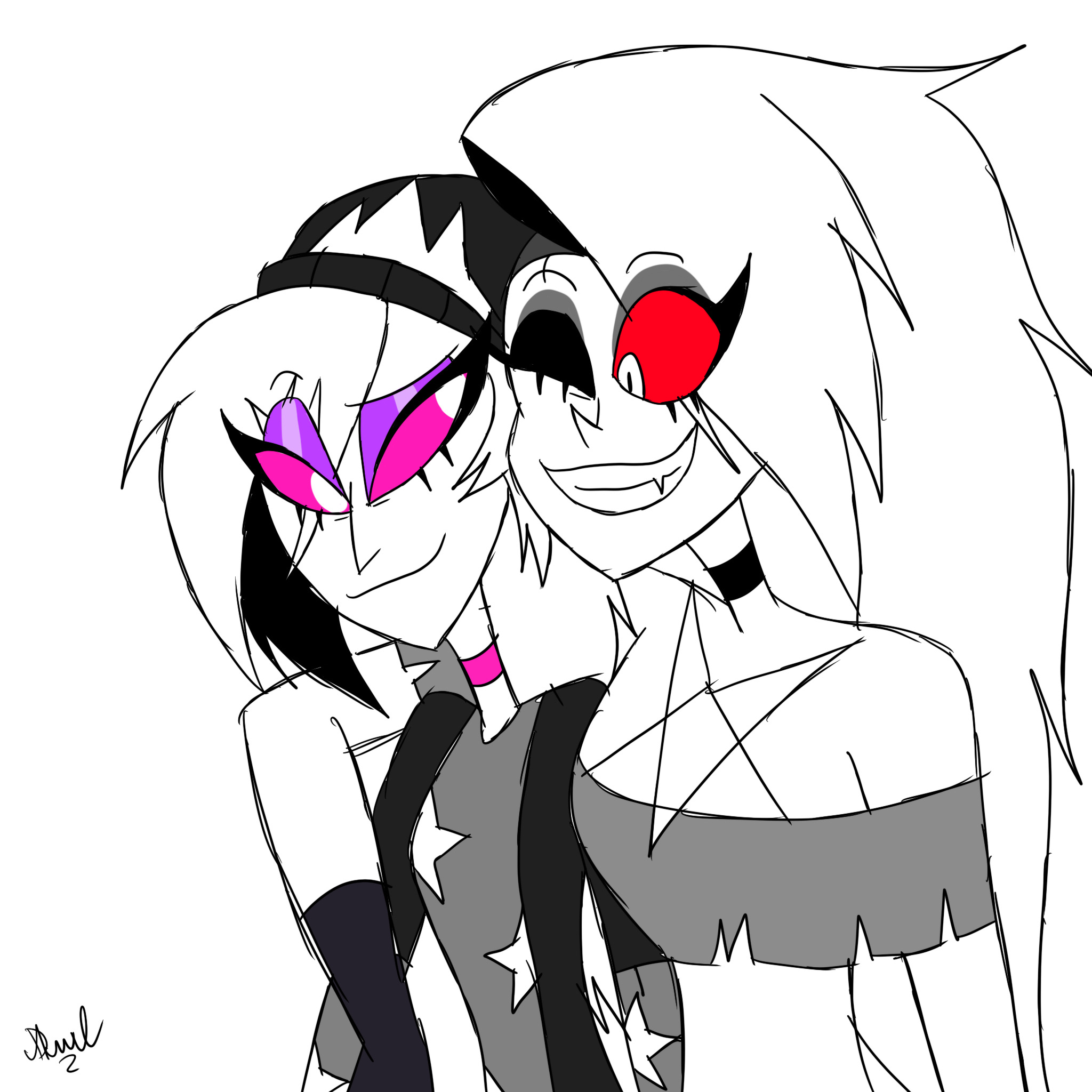 Human form Octavia and Loona by Fanartist2020 on DeviantArt