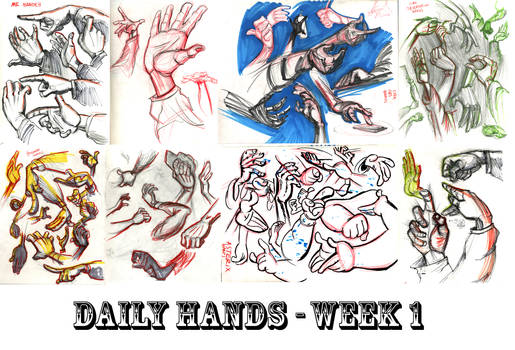 DAILY HAND DRAWINGS week 1