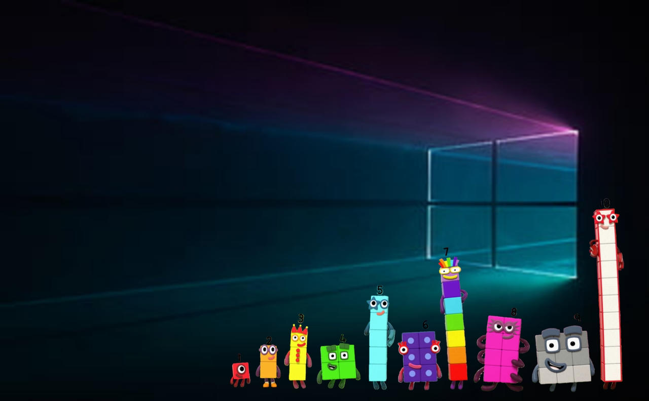 Numberblocks Wallpaper for @XDWindowsOfficial by WindowsYT on DeviantArt