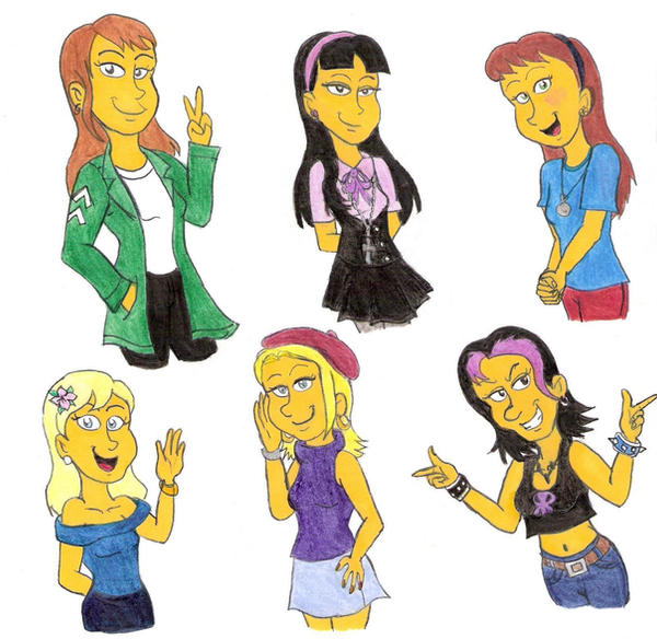 Girls from Springfield by Violeta960 on DeviantArt