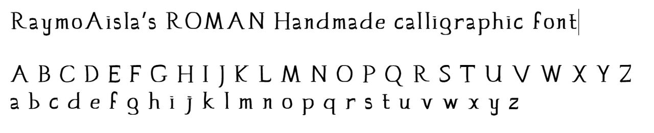 Roman Calligraphic Font by RaymoAisla on DeviantArt