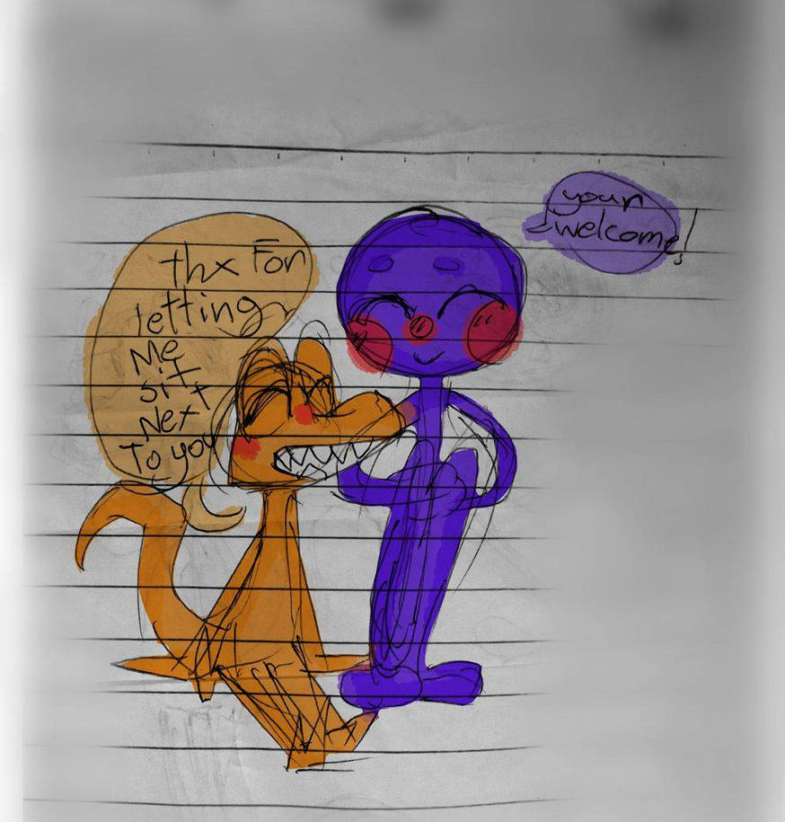 Purple x Orange 💜{Won't Bite}🧡(meme)\\Rainbow Friends\\drawing timelapse  