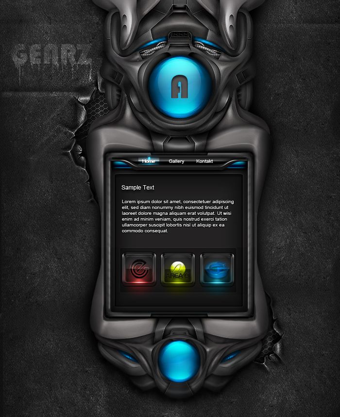Gearz Interface wip by simonohm