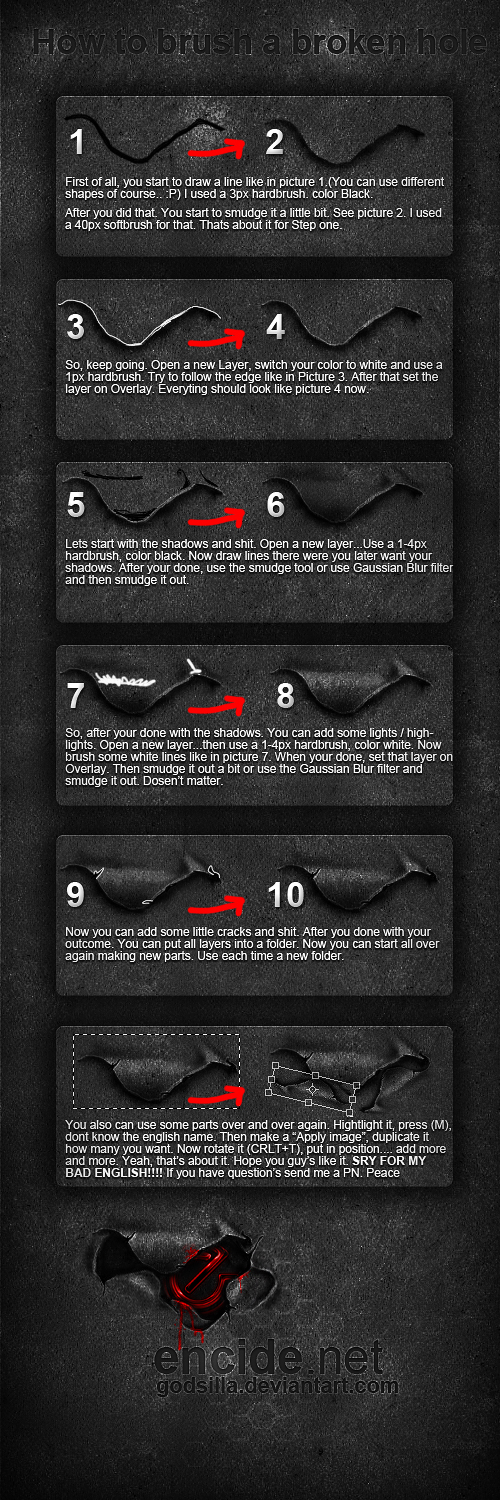 Broken hole brush tutorial by simonohm