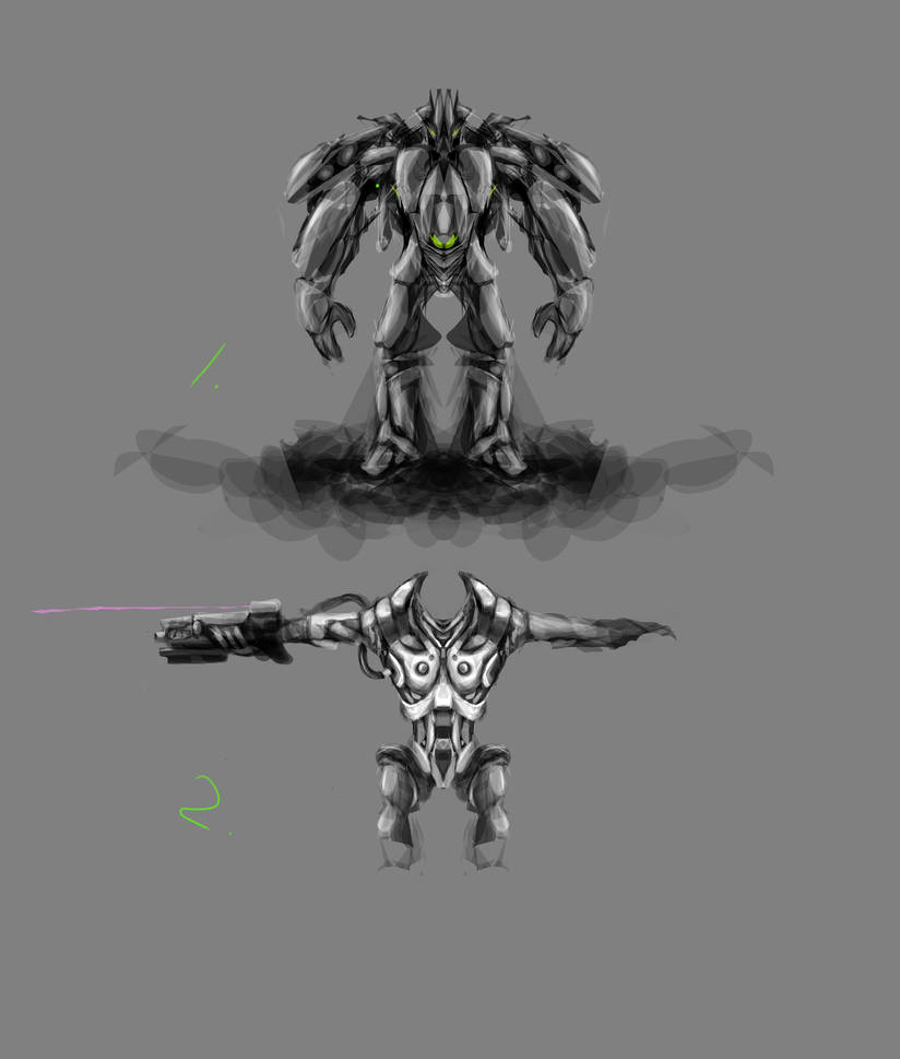 Mech Robot sketches by simonohm