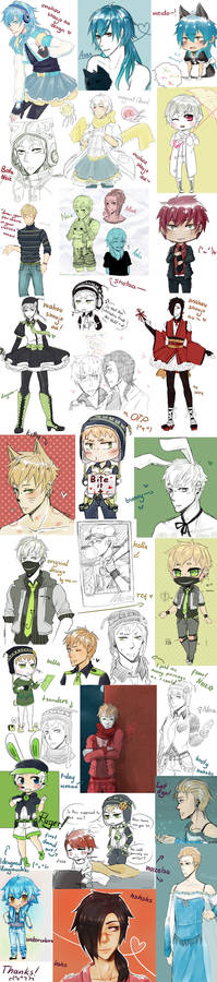 DRAMAtical Murder Art Dump