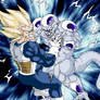 Super Saiyan Vegeta vs Frieza