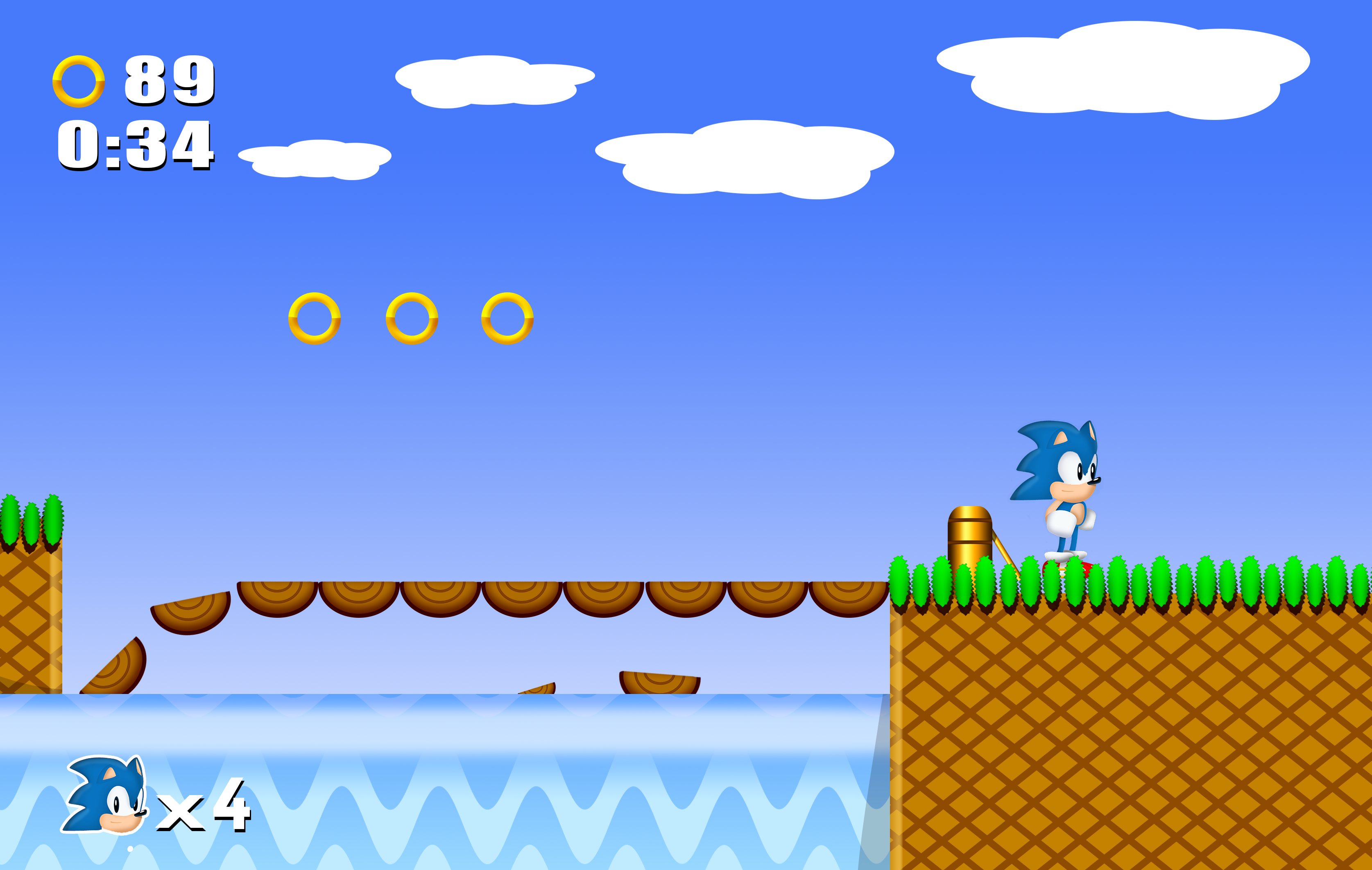 Sonic Vector Level - 'Game Gear Hill Zone' on Behance