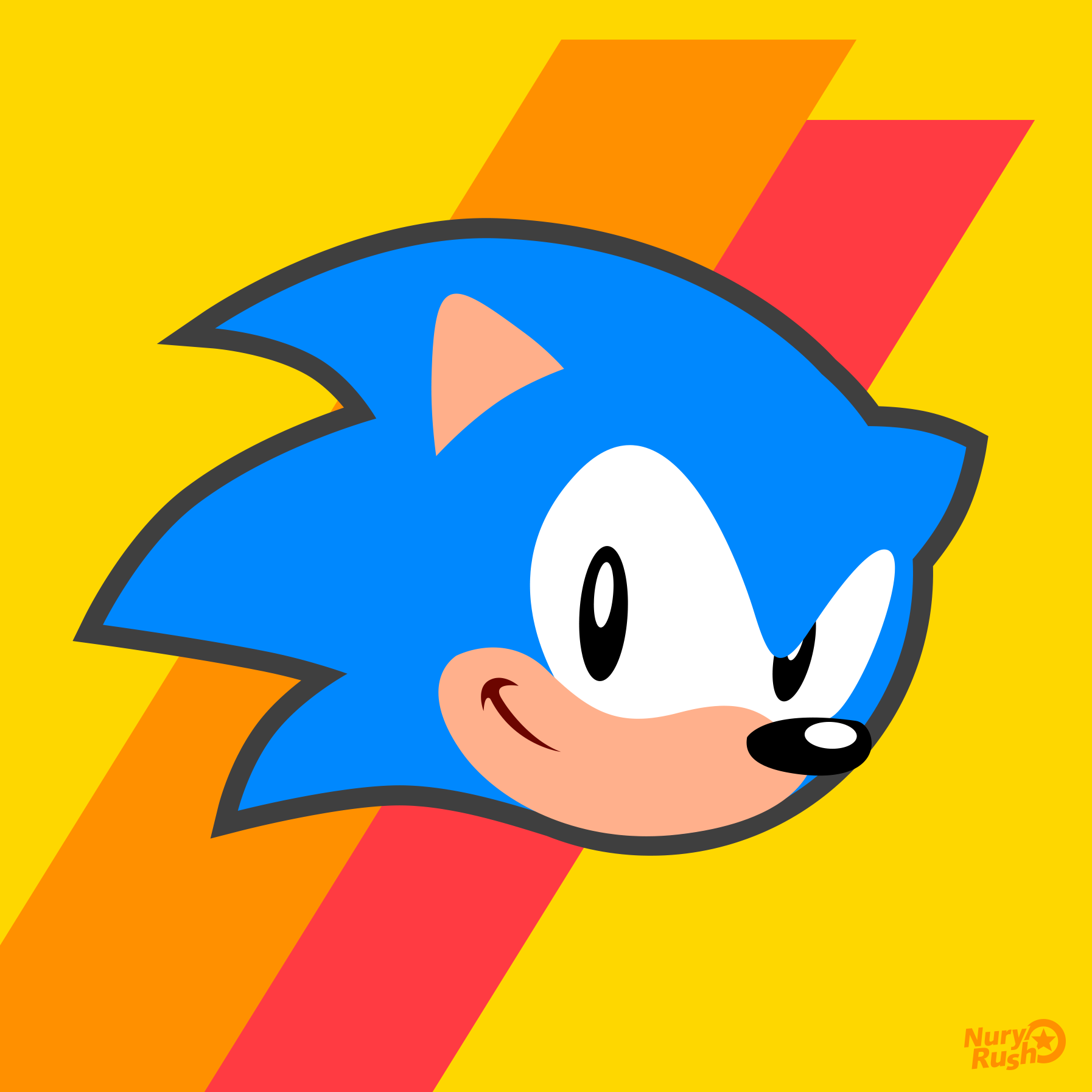 Sonic Mania Icon Sonic by NuryRush on DeviantArt