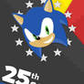 25th Sonic Anniversary Phone Material Wallpaper