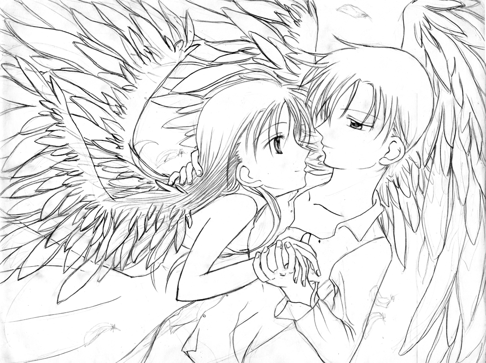 A couple of angels by gome on DeviantArt