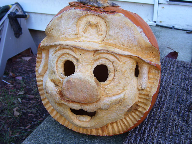 Mario Pumpkin Decomposing